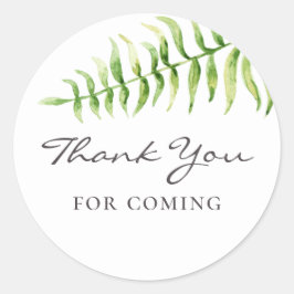 Bedankt voor je komst. Waterverf varen baby shower Ronde Sticker