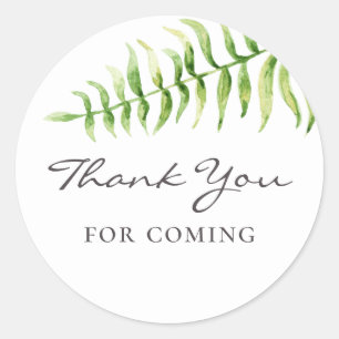 Bedankt voor je komst. Waterverf varen baby shower Ronde Sticker