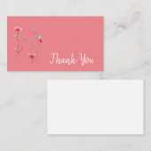 Bedankt voor je leuke waterverf bloemen abstracte  notitiekaartje (Voorkant / Achterkant)