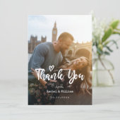 Bedankt voor je liefdesbruiloft Bedankt kaarten me (Staand voorkant)