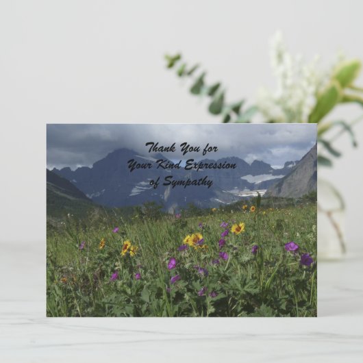 Bedankt voor je medeleven, Mountain Wildflowers (Staand voorkant)