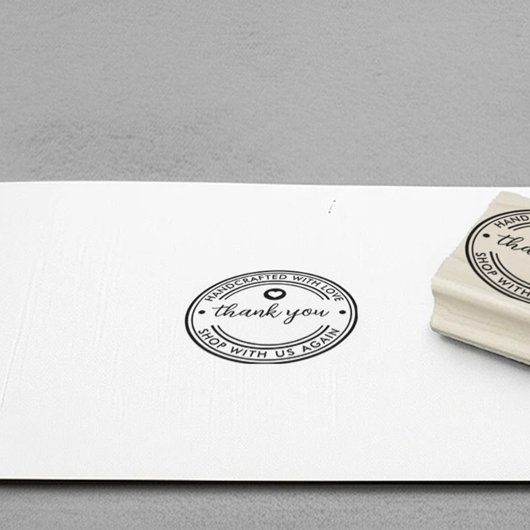 Bedankt voor je merk Loyalty Handgemaakt met liefd Rubberstempel