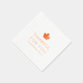 Bedankt voor je | Moderne minimale Thanksgiving Servet (Hoek)