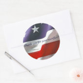 Bedankt voor je offer! ronde sticker (Envelop)