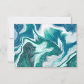 Bedankt voor je opmerking Blauwe Marmer Fluid Art (Voorkant)