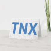 Bedankt voor je overschrijvingskaart feestdagen kaart (Voorkant)