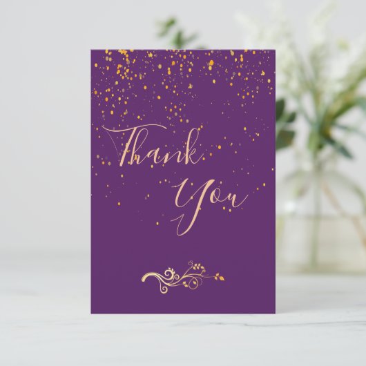 Bedankt voor je paars gouden feest (Staand voorkant)