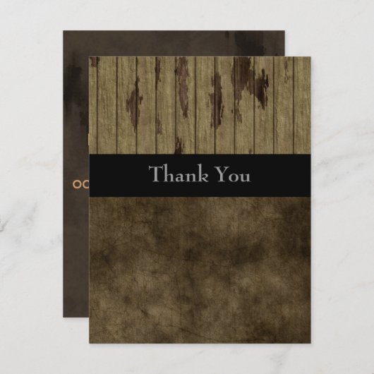 Bedankt voor je pensioen, bruiloft, verjaardag (Voorkant / Achterkant)