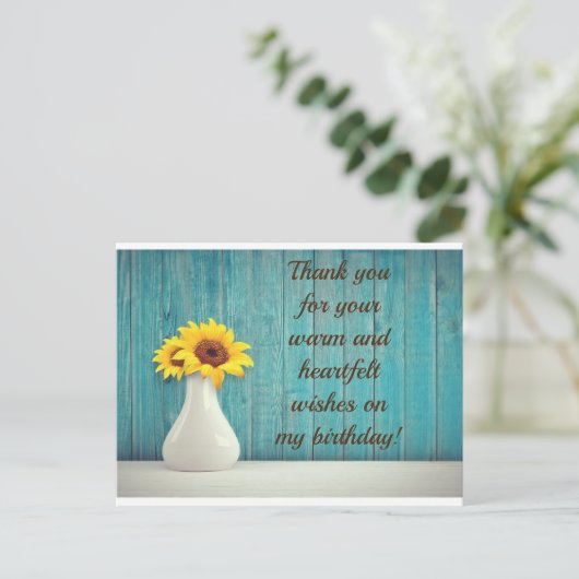 Bedankt voor je postkaart (Staand voorkant)