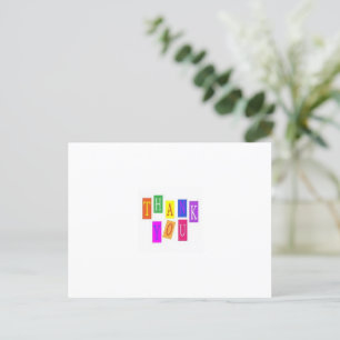 Bedankt voor je postkaart feestdagenkaart