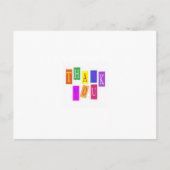 Bedankt voor je postkaart feestdagenkaart (Voorkant)