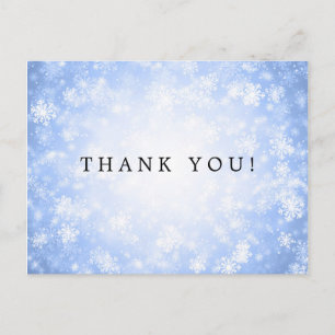 Bedankt voor je reactie op Blue Winter Wonderland Briefkaart