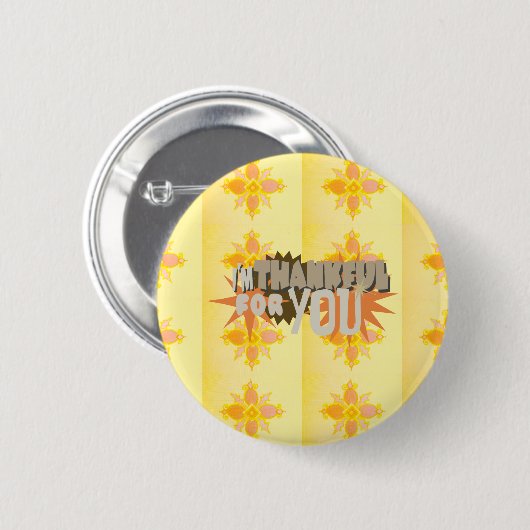 Bedankt voor je ronde button 5,7 cm (Voorkant /achterkant)