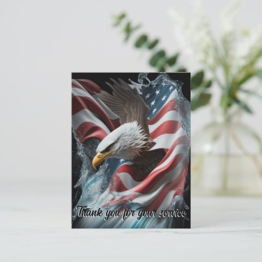 Bedankt voor je service briefkaart (Staand voorkant)