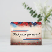 Bedankt voor je service feestdagenkaart (Staand voorkant)