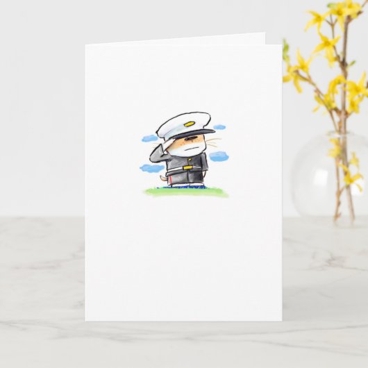 Bedankt voor je service kaart (Gele Bloem)