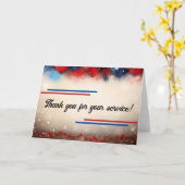 Bedankt voor je service kaart (Gele Bloem)