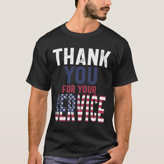 Bedankt voor je service - Memorial Day Gift T-shirt (Voorkant)
