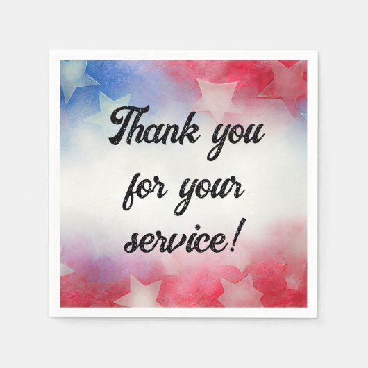 Bedankt voor je service servet (Voorkant)