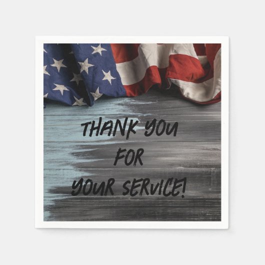 Bedankt voor je service servet (Voorkant)