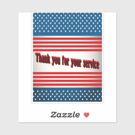 Bedankt voor je service sticker (Vel)