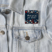 Bedankt voor je service vierkante button 5,1 cm (In situ)