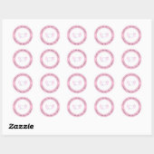 Bedankt voor je steun ronde sticker (Vel)