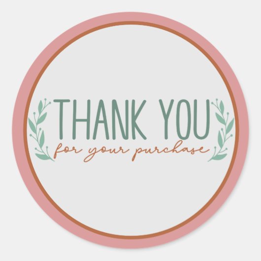 Bedankt voor je Stickers voor aankoop (Voorkant)
