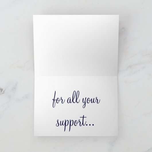 Bedankt voor je support card... (Binnen)