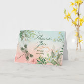 Bedankt voor je sympathie Dragonfly Daisies Kaart (Gele Bloem)