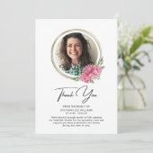 Bedankt voor je sympathie Foto Funeral Bereavement (Staand voorkant)