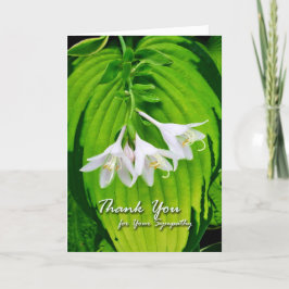 Bedankt voor je sympathie, Hosta Blooms