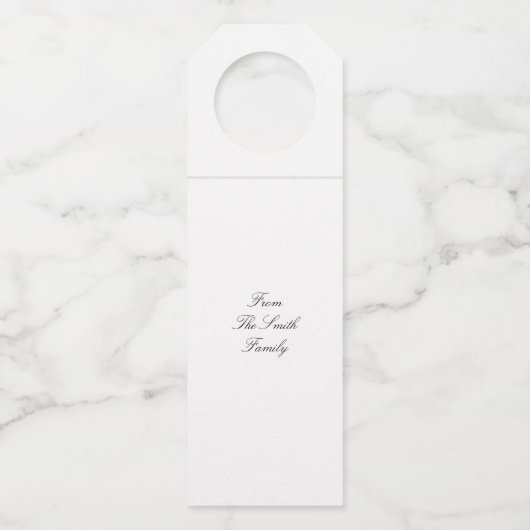 Bedankt voor je Thanksgiving Flessenhanger (Achterkant)