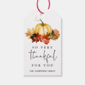 Bedankt voor je Thanksgiving Friendsgiving Cadeaulabel (Voorkant)