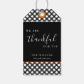 Bedankt voor je Thanksgiving Gift Label Cadeauetik Cadeaulabel (Voorkant)