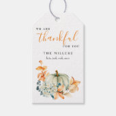 Bedankt voor je Thanksgiving Gift Label Cadeauetik Cadeaulabel (Voorkant)