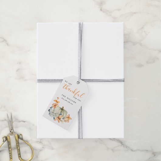 Bedankt voor je Thanksgiving Gift Label Cadeauetik Cadeaulabel (Met Touw)