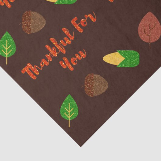 Bedankt voor je Thanksgiving Tissuepapier (Detail)
