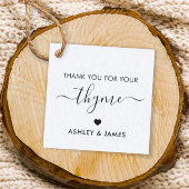 Bedankt voor je Thyme Gift Label, Herb Bedankjes Labels