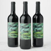Bedankt voor je tropische waardering wijn etiket (Flessen)