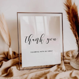 Bedankt voor je trouwbord poster