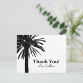 Bedankt voor je trouwkaarten met afbeelding palmbo briefkaart (Staand voorkant)
