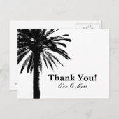 Bedankt voor je trouwkaarten met afbeelding palmbo briefkaart (Voorkant / Achterkant)