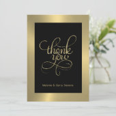 Bedankt voor je typografie, goud op zwarte achterg (Staand voorkant)