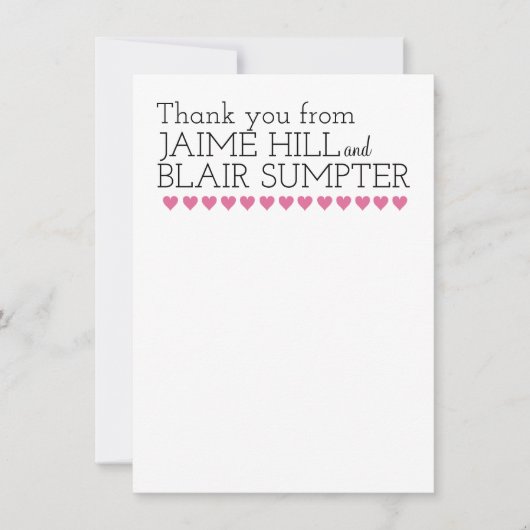 Bedankt voor je Typografie Heart Contemedual Grafi (Voorkant)