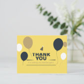 BEDANKT VOOR JE VERJAARDAG BRIEFKAART (Staand voorkant)