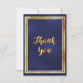 Bedankt voor je verjaardag, donkerblauw goud (Voorkant)