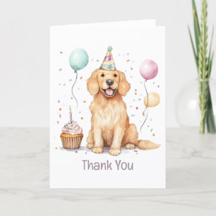 Bedankt voor je verjaardag Golden Retriever Dog