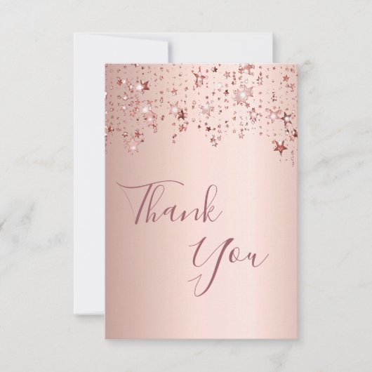 Bedankt voor je verjaardag roos gouden mousserende (Voorkant)