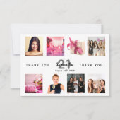 Bedankt voor je verjaardagfoto collage vrouwen (Voorkant)